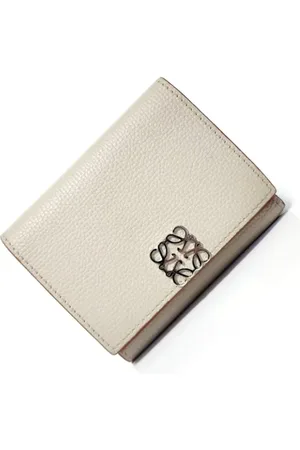 Loewe Pre-owned, Kobieta, Beżowy, ONE SIZE, Pre-owned skórzane portfele