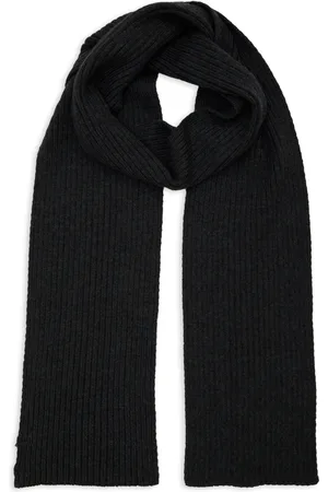 Gallo Akcesoria, unisex, Szary, ONE SIZE, Unisex szary gładki szalik z żebrem w