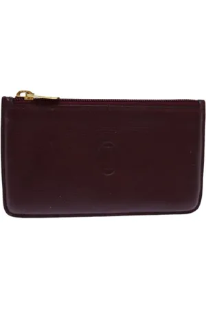 Cartier Pre-owned, Kobieta, Czerwony, ONE SIZE, Skóra, Pre-owned skórzane portfele