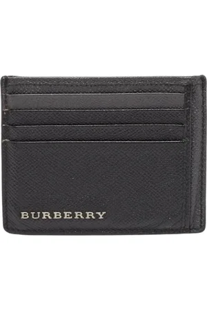 Burberry Pre-owned, Mężczyzna, Czarny, ONE SIZE, Pre-owned skórzane portfele