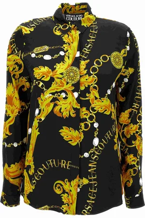 VERSACE Bluzki, Kobieta, Czarny, 3XS, Koszule