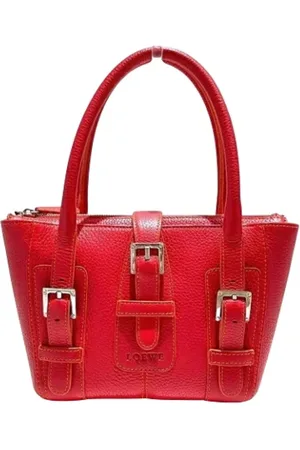Loewe Pre-owned, Kobieta, Czerwony, ONE SIZE, Skóra, Pre-owned Skórzane torebki