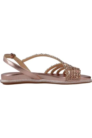Alma en Pena Buty, Kobieta, Różowy, 38 EU, Stylowe płaskie sandały dla kobiet