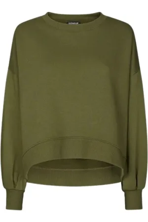 Dondup Bluzy, Kobieta, Zielony, M, Crewneck Sweatshirt