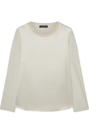 Elena Miro Bluzki, Kobieta, Beżowy, L, Len, Eko-wiskoza T-shirt