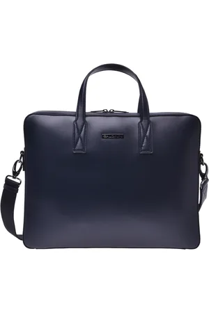 BALDININI Torebki, Mężczyzna, Niebieski, ONE SIZE, Professional bag in dark leather