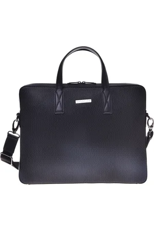 BALDININI Torebki, Mężczyzna, Czarny, ONE SIZE, Professional bag in speckled leather