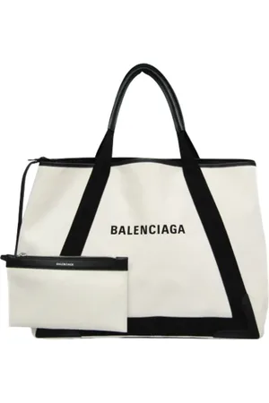 Balenciaga Pre-owned, Kobieta, Biały, ONE SIZE, Len, Pre-owned Canvas totes