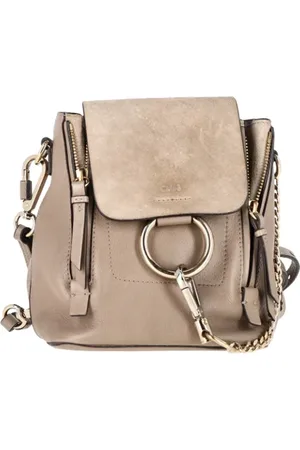 Chloé Pre-owned, Kobieta, Szary, ONE SIZE, Skóra, Pre-owned Leather backpacks