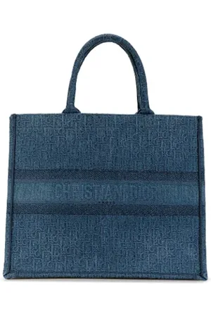 Dior Pre-owned, Kobieta, Niebieski, ONE SIZE, Denim, Pre-owned Denim totes
