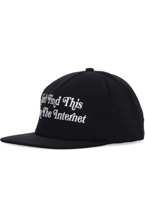 MARKET Akcesoria, Mężczyzna, Czarny, ONE SIZE, Czarna Czapka z Płaskim Daszkiem Styl Snapback