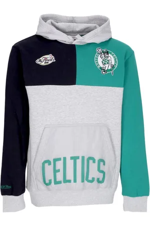 Mitchell & Ness Bluzy, Mężczyzna, Wielobarwność, L, Nylon, Bluza z kapturem Boston Celtics Tie Breaker