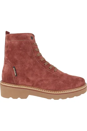 Mephisto Buty, Kobieta, Czerwony, 40 1/2 EU, Zamsz, Ergonomiczny szeroki czerwony but