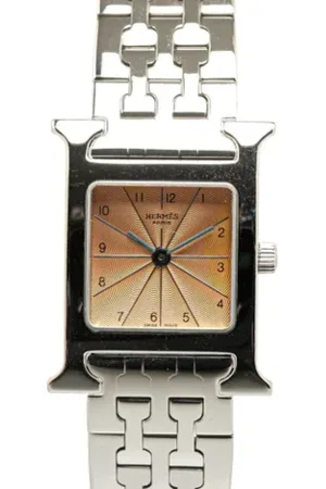 Hermès Pre-owned, Kobieta, Różowy, ONE SIZE, Pre-owned Stainless Steel watches