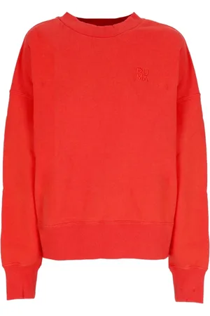 PUMA Bluzy, Kobieta, Czerwony, M, Lekki Sweter z Dekoltem Crewneck Infuse Spalony Czerwony