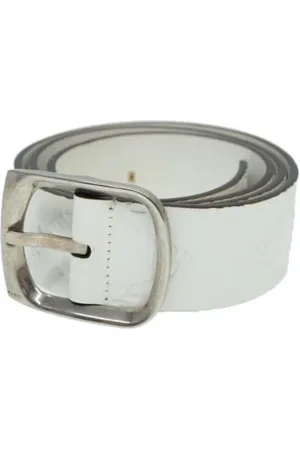 Gucci Pre-owned, Kobieta, Biały, ONE SIZE, Skóra, Pre-owned Leather belts