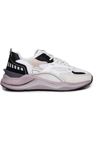 D.A.T.E. Buty, Mężczyzna, Wielobarwność, 41 EU, Skóra, Białe Sneakersy z Wydłużoną Podeszwą