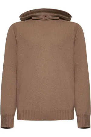D4.0 Bluzy, Mężczyzna, brązowy, S, Sweter w Kolorze Camel dla Mężczyzn