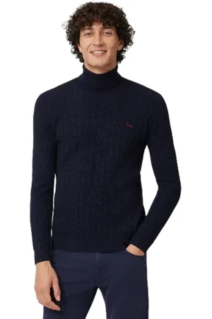 HARMONT&BLAINE Swetry, Mężczyzna, Niebieski, M, Odzież męska Sweter Niebieski Aw 24