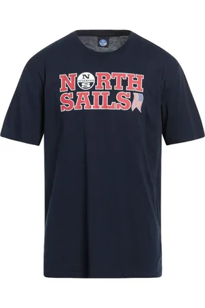 North Sails Koszulki, Mężczyzna, Niebieski, M, Morski Bawełniany T-shirt