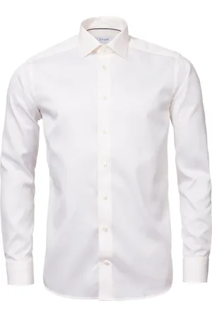 Eton Koszule, Mężczyzna, Biały, XL, Bawełna, Koszula Signature Twill