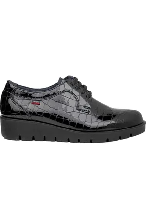 CallagHan Buty, Kobieta, Czarny, 39 EU, Czarne casualowe skórzane buty damskie