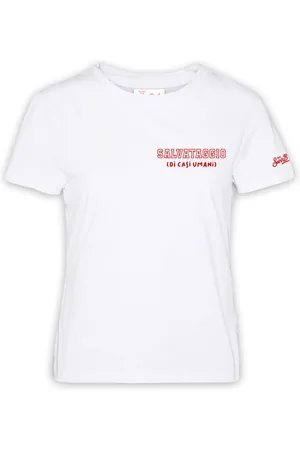 MC2 SAINT BARTH Koszulki, Kobieta, Biały, S, Białe T-shirty i Pola