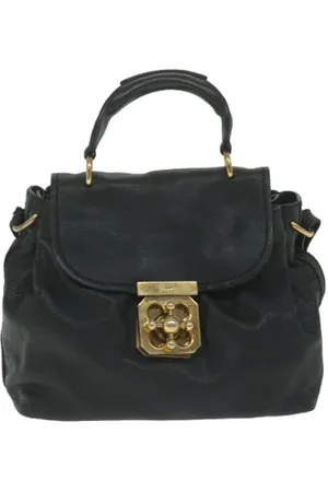 Chloé Pre-owned, Kobieta, Czarny, ONE SIZE, Skóra, Pre-owned Skórzane torebki
