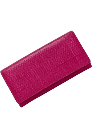 Loewe Pre-owned, Kobieta, Różowy, ONE SIZE, Skóra, Pre-owned skórzane portfele
