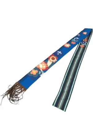 Fendi Pre-owned, Kobieta, Niebieski, ONE SIZE, Pre-owned Silk scarves