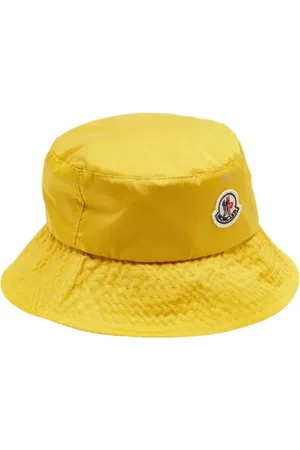 Moncler Pre-owned, Kobieta, Żółty, ONE SIZE, Nylon, Pre-owned Nylon hats