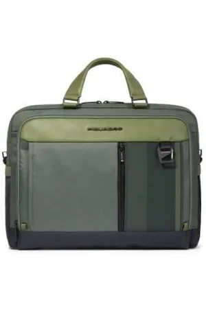 Piquadro Torebki, Mężczyzna, Zielony, ONE SIZE, Torba na laptopa