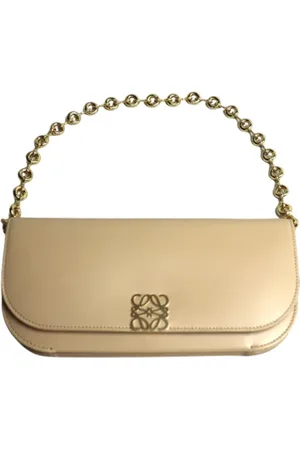 Loewe Pre-owned, Kobieta, Beżowy, ONE SIZE, Pre-owned Skórzane torebki