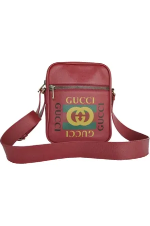 Gucci Pre-owned, Mężczyzna, Czerwony, ONE SIZE, Pre-owned Leather gucci-bags