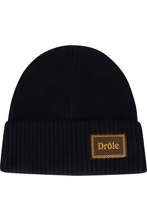 Drôle de Monsieur Akcesoria, Mężczyzna, Niebieski, ONE SIZE, Wełna, Wełniana Czapka Beanie