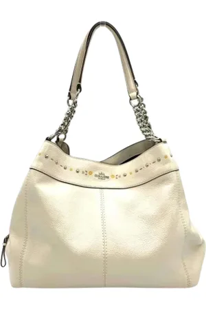 Coach Pre-owned, Kobieta, Biały, ONE SIZE, Skóra, Pre-owned skórzane torby na ramię