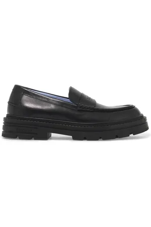 VERSACE Buty, Mężczyzna, Czarny, 44 EU, Wytłoczony Logo Skórzane Lordsy