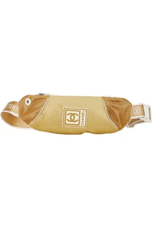 CHANEL Pre-owned, Kobieta, Beżowy, ONE SIZE, Nylon, Pre-owned Nylon chanel-bags