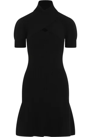 Patou Sukienki, Kobieta, Czarny, XS, Kaszmir, Czarna Sukienka Aw 24 Moda Damska