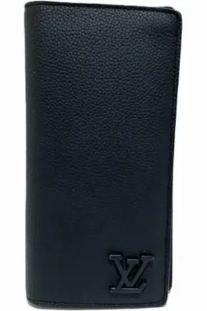 LOUIS VUITTON Pre-owned, Mężczyzna, Czarny, ONE SIZE, Pre-owned skórzane portfele