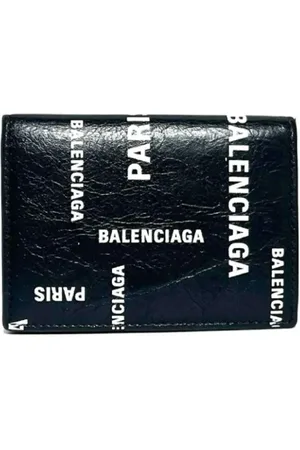 Balenciaga Pre-owned, Kobieta, Czarny, ONE SIZE, Pre-owned skórzane portfele
