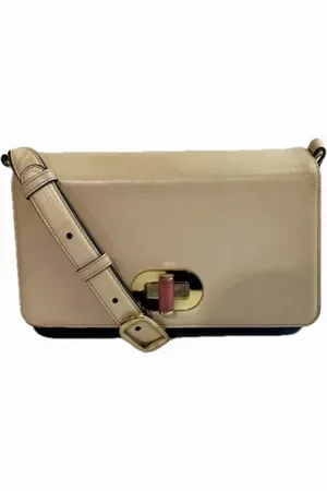 Bvlgari Pre-owned, Kobieta, Beżowy, ONE SIZE, Pre-owned skórzane torby na ramię