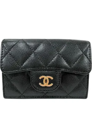 CHANEL Pre-owned, Kobieta, Czarny, ONE SIZE, Pre-owned skórzane portfele