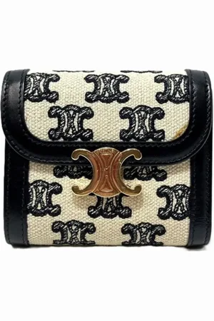 Céline Pre-owned, Kobieta, Czarny, ONE SIZE, Pre-owned portfele płócienne