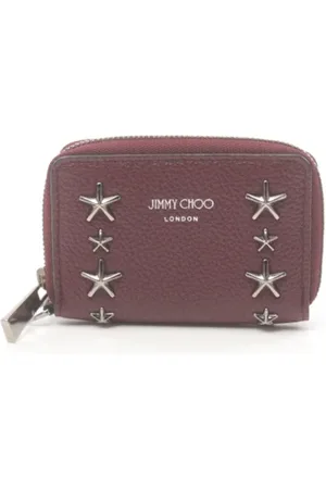 Jimmy Choo Pre-owned, Kobieta, brązowy, ONE SIZE, Pre-owned skórzane portfele