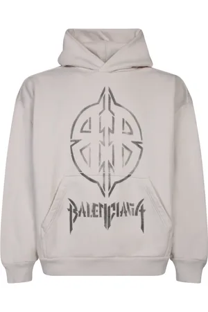 Balenciaga Bluzy, Mężczyzna, Beżowy, S, Len, Urban Sweatshirt Aw 24