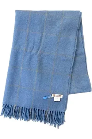 Loewe Pre-owned, Kobieta, Niebieski, ONE SIZE, Pre-owned Fabric scarves
