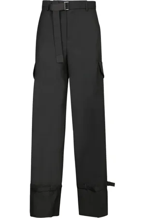 SACAI Spodnie, Kobieta, Czarny, L, Czarne Spodnie dla Kobiet Aw 24