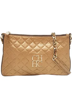 Carolina Herrera Pre-owned, Kobieta, brązowy, ONE SIZE, Pre-owned skórzane torby na ramię