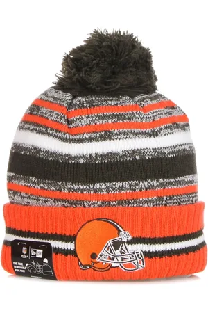New Era Akcesoria, Mężczyzna, Wielobarwność, ONE SIZE, NFL Pom Pom Beanie Hat Browns